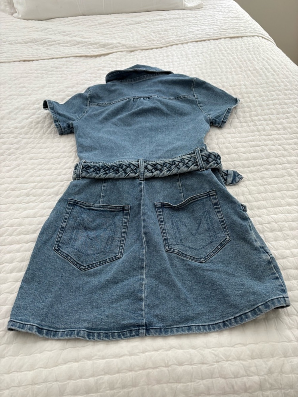 SHOW ME YOUR MUMU OUTLAW DRESS IN TIDE - Picture 3 of 4